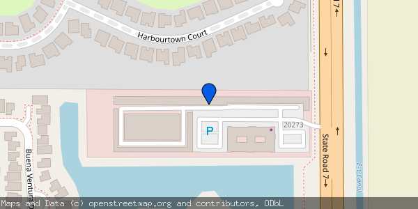 Map of Mission Bay Self Storage located at 20273 State Road 7 in Boca Raton, Florida 33498